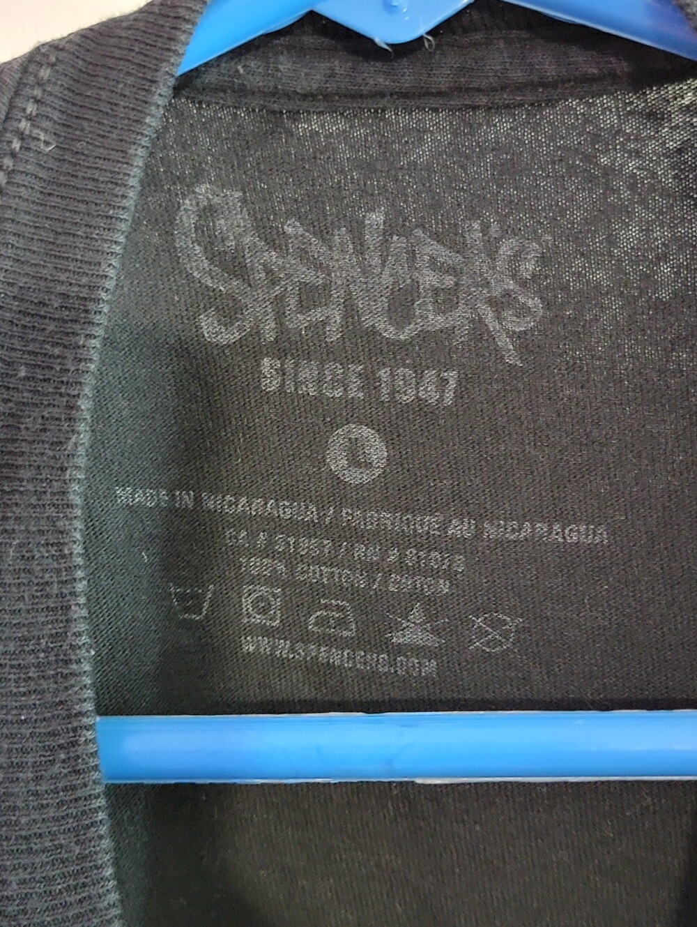 Spencer's Black Graphic Tee "Fueled By Drugs & Crystals" - Picture 3 of 6